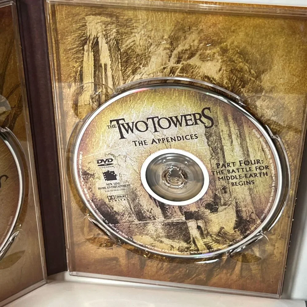 LOTR Lord of the Rings The Two Towers Special Extended DVD Edition Platinum Box - Picture 6 of 10